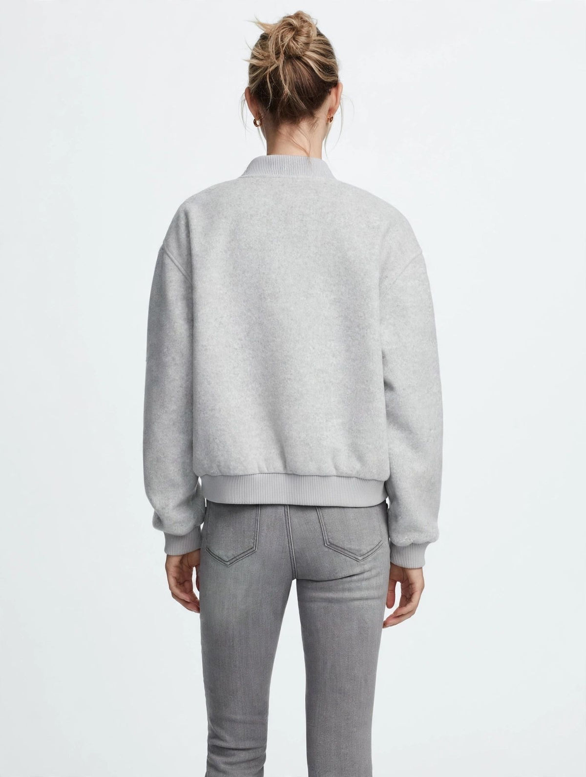 Sportliche LASCANA / Madewell Bomberjacke in Grau