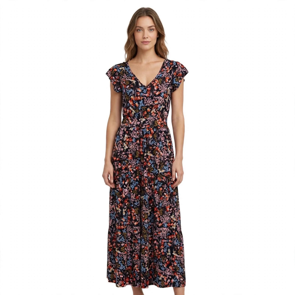 Maxikleid mit Blumenmuster