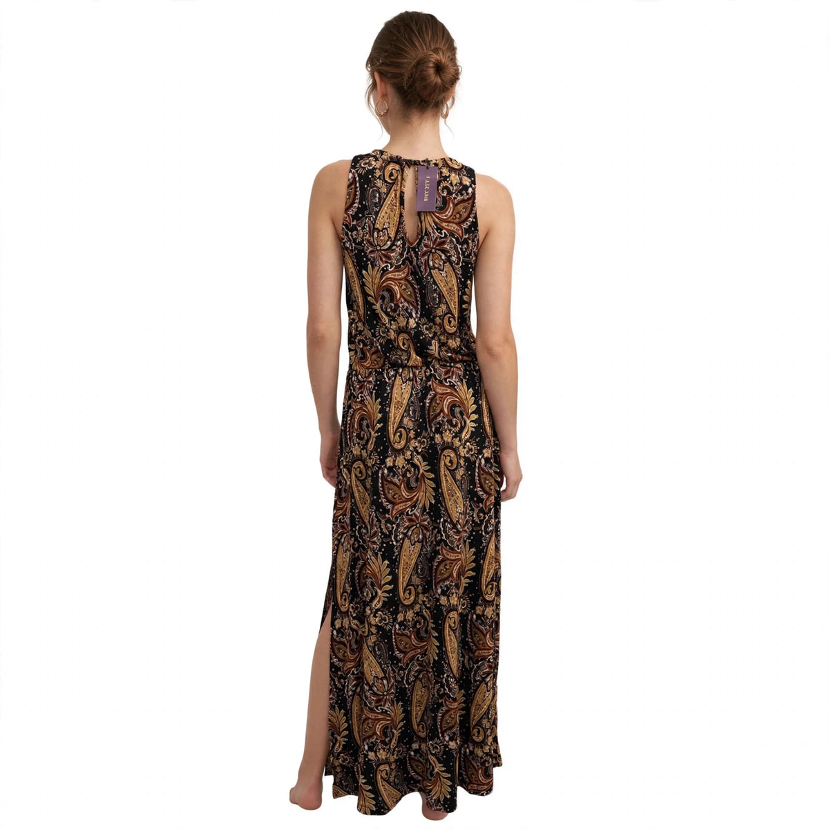 LASCANA Maxikleid mit Paisleymuster und seitlichem Schlitz