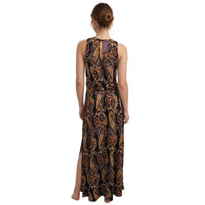 LASCANA Maxikleid mit Paisleymuster und seitlichem Schlitz